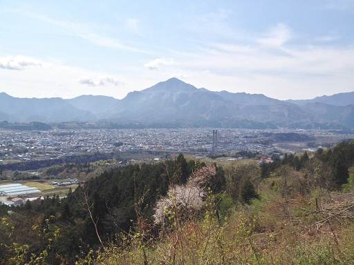江戸巡礼古道からの秩父市内の景色